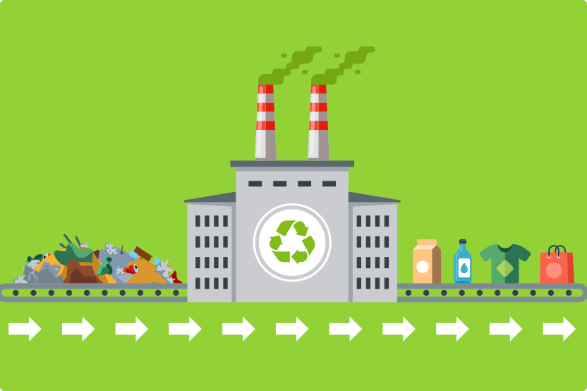 How skip waste is recycled